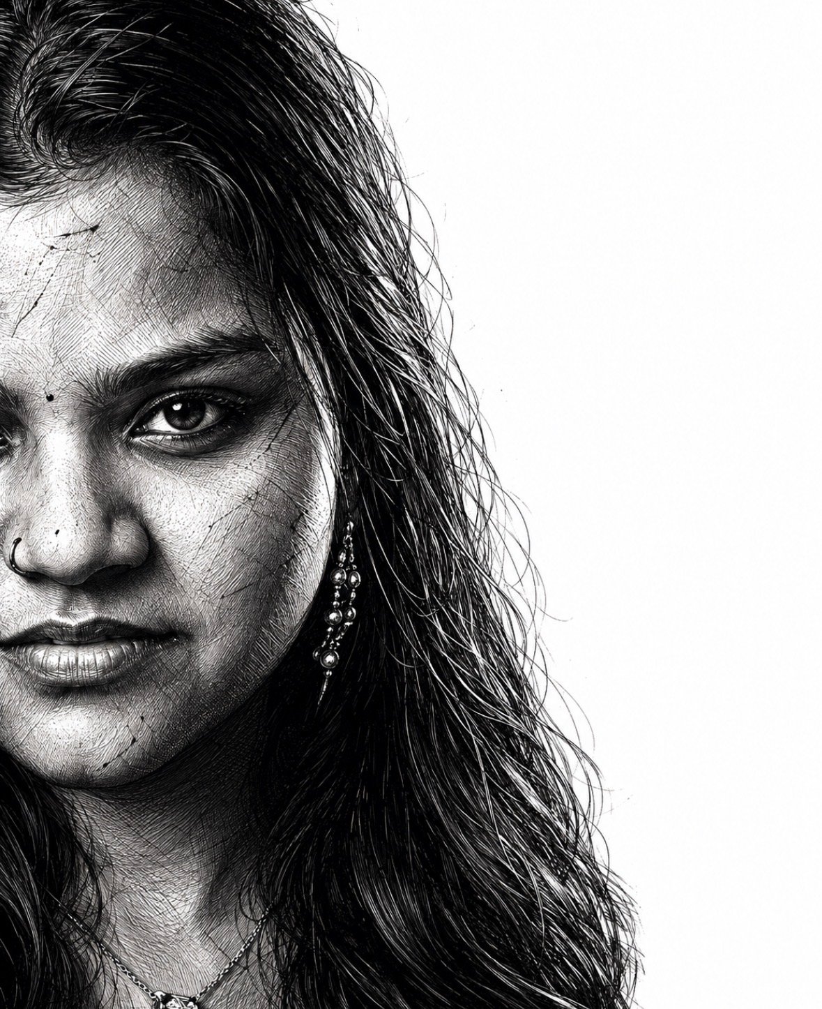 Black and white sketche