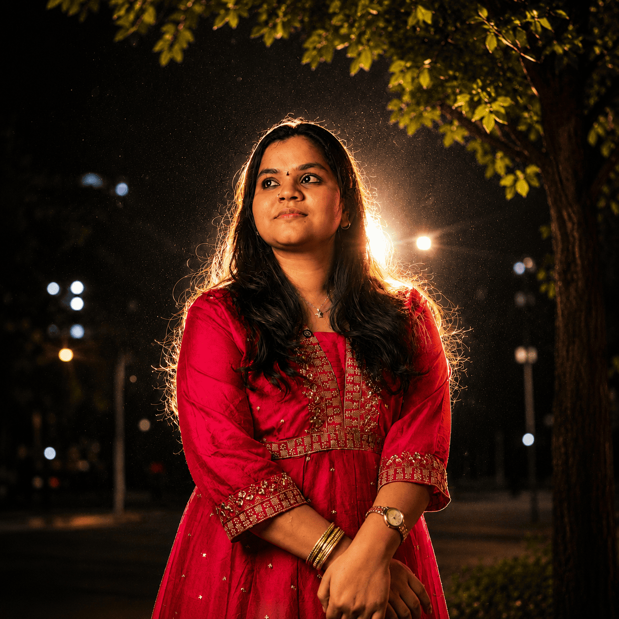 Glowing Girl Portrait