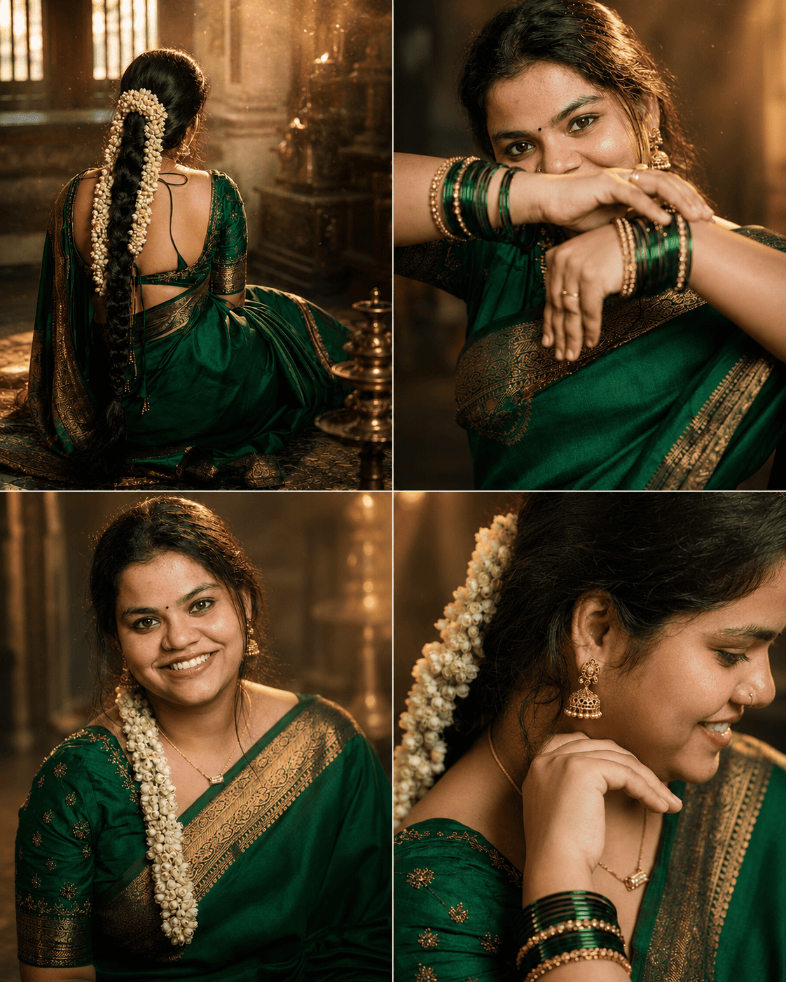 Green Saree Prompt
