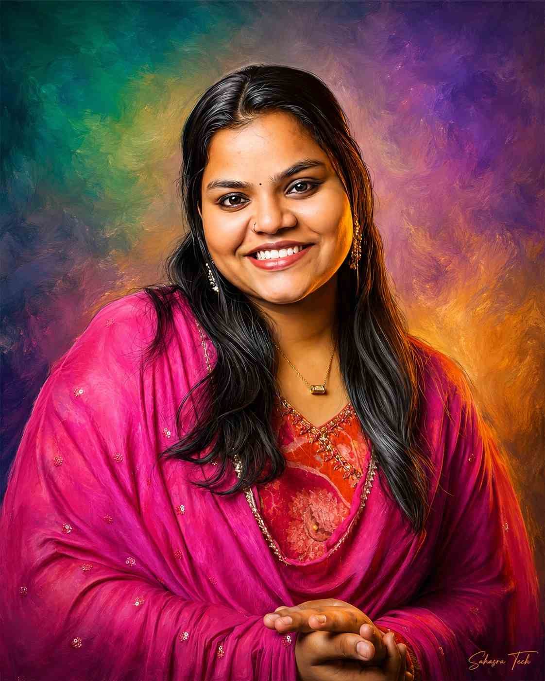 oil paint portait
